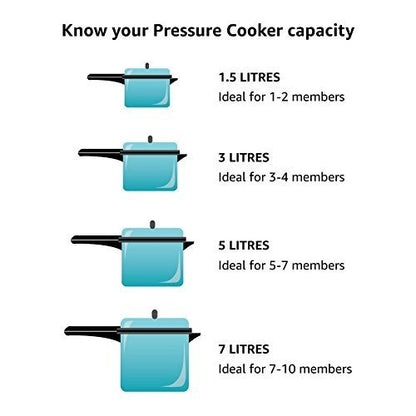 Prestige 4 Litres Svachh Deluxe Alpha Induction Base Outer Lid Stainless Steel Pressure Cooker