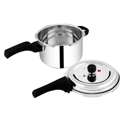 Prestige 4 Litres Svachh Deluxe Alpha Induction Base Outer Lid Stainless Steel Pressure Cooker
