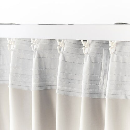 IKEA BLAHUVA Room darkening curtains, 1 pair, light grey, 145x250 cm (57x98 ") | IKEA Curtains | Eachdaykart