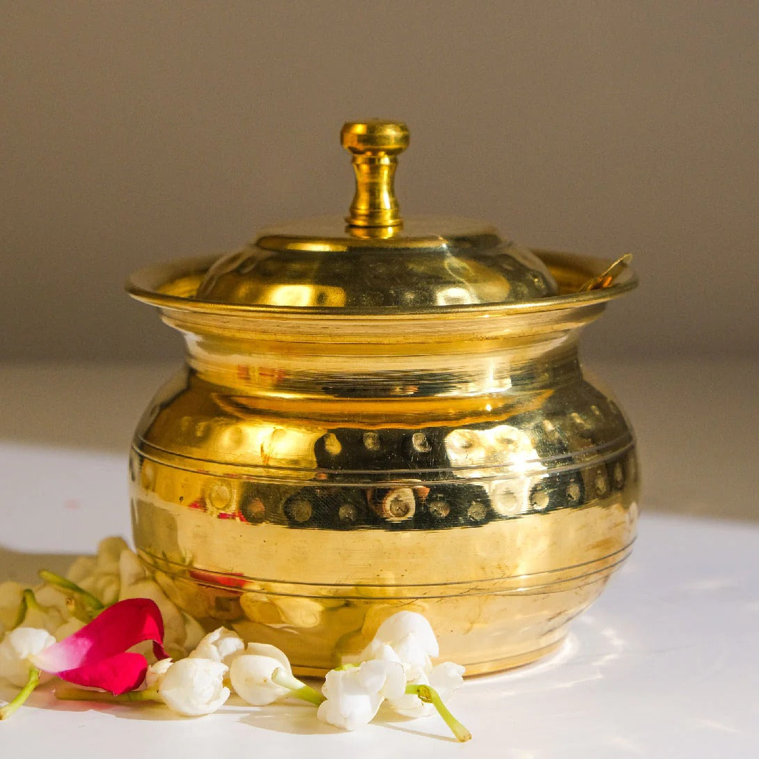 Brass Ghee Pot | Brass Cookware