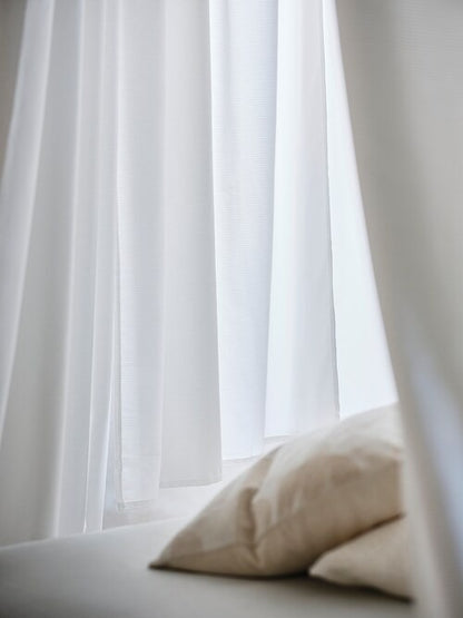 IKEA GUNNLAUG Sound absorbing curtain, white, 145x250 cm (57x98 ") | IKEA Curtains | Eachdaykart
