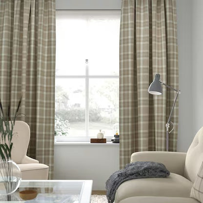 IKEA HAGGVECKMAL Room darkening curtains, 1 pair, beige, 145x250 cm (57x98 ")) | IKEA Curtains | Eachdaykart