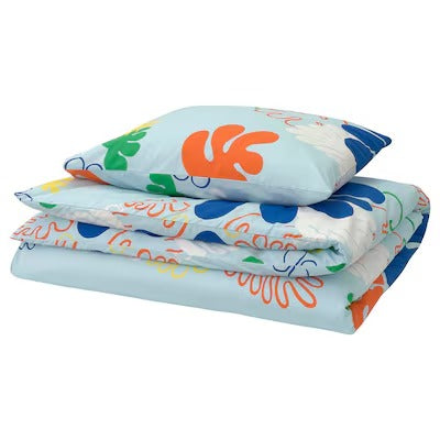 IKEA KANTDRACENA Duvet cover and pillowcase, 150x200/50x80 cm (59x79/20x31 ") | IKEA Bed linen | Eachdaykart