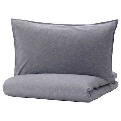 IKEA KOPPARBLAD Duvet cover and pillowcase, dark blue, 150x200/50x80 cm (59x79/20x31 ") | IKEA Bed linen | Eachdaykart