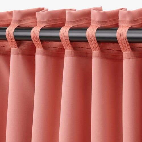 IKEA MAJGULL Room darkening curtains, 1 pair, pink, 145x250 cm (57x98 ") | IKEA Curtains | Eachdaykart
