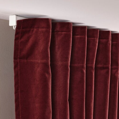 IKEA SANELA Curtains, 1 pair, brown-red, 140x250 cm (55x98 ") | IKEA Curtains | Eachdaykart