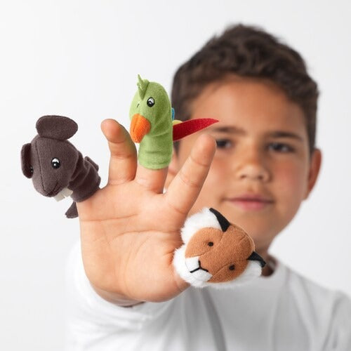 IKEA TITTA DJUR Finger puppet, mixed colours, pack of 10 | IKEA Soft Toys | Eachdaykart