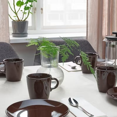 IKEA FARGKLAR Mug, glossy brown | IKEA Mugs & cups | IKEA Coffee & tea | Eachdaykart