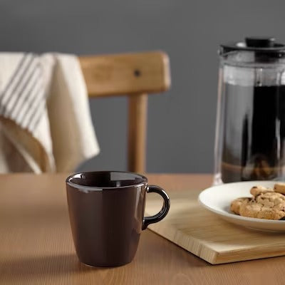 IKEA FARGKLAR Mug, glossy brown | IKEA Mugs & cups | IKEA Coffee & tea | Eachdaykart