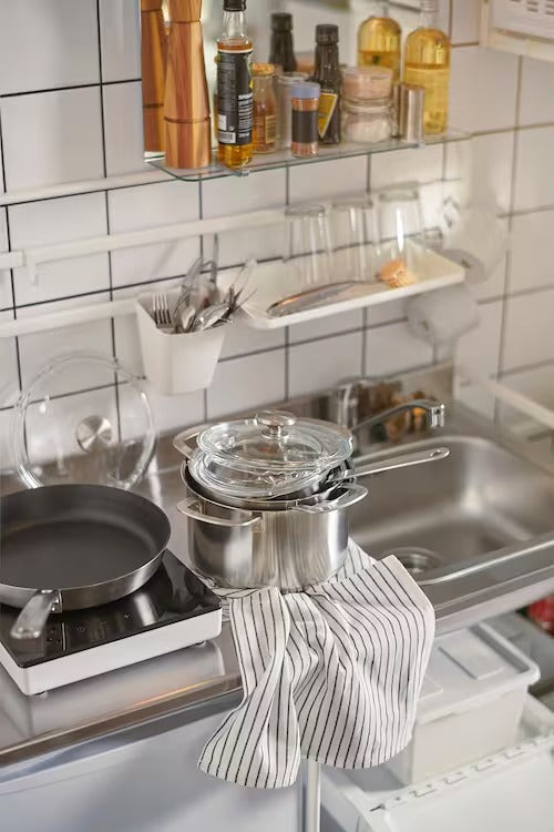 IKEA HEMKOMST 7-piece cookware set, stainless steel | IKEA Pots & sauce pans | Eachdaykart
