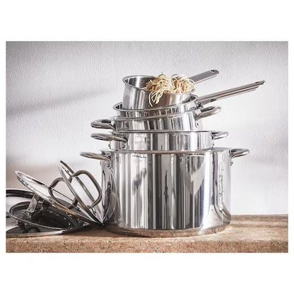 IKEA 365+ 9-piece cookware set, stainless steel | IKEA Pots & sauce pans | Eachdaykart