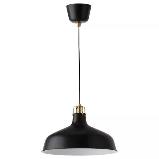 IKEA RANARP Pendant lamp, black, 38 cm (15 ") | IKEA ceiling lights | Eachdaykart