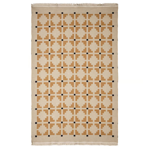 IKEA TELEGRAFLINJE Rug, flatwoven, yellow-beige, 170x240 cm (5 ' 7 "x7 ' 10 ")