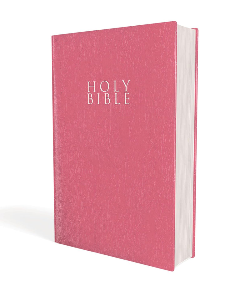 NIV Gift and Award Bible – Leather-Look, Pink, Red Letter Edition  by Zondervan