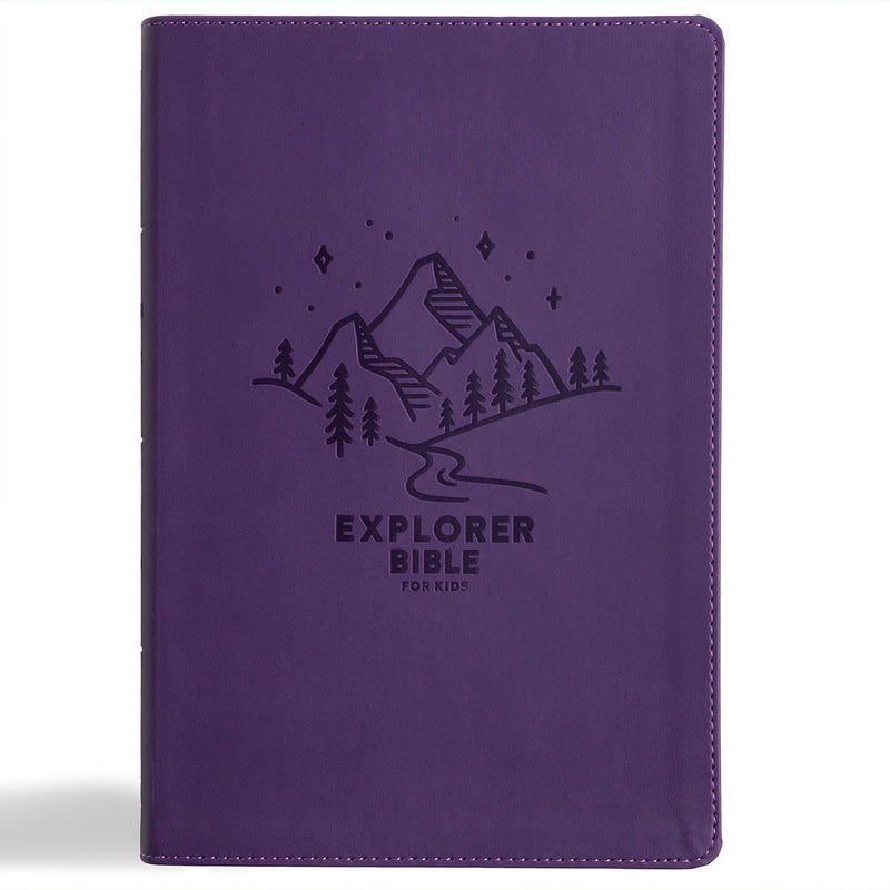 KJV Explorer Bible for Kids, Purple LeatherTouch: Placing God's Word in the Middle of God's World by Holman Bible Publishers