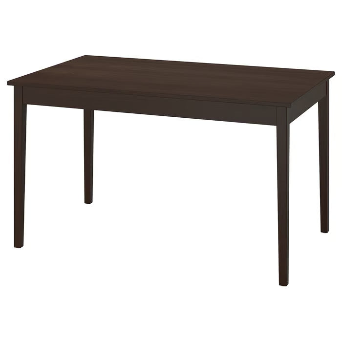 IKEA Näsinge Extendable table, dark brown stained/beech veneer, 130/190x80 cm (51 1/8/74 3/4x31 1/2 ")