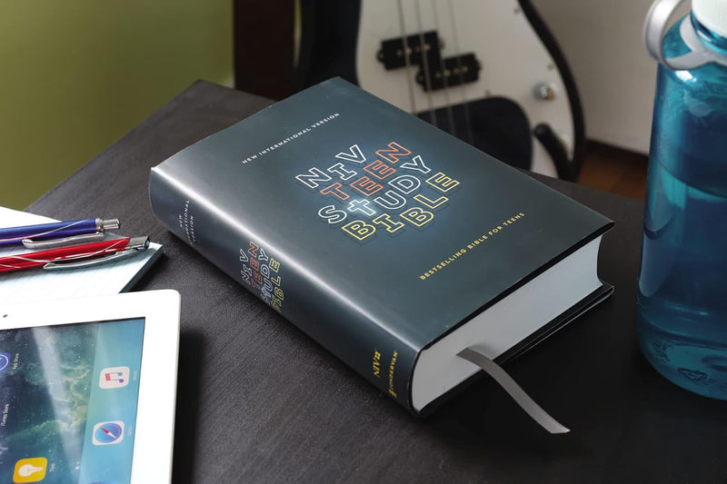 NIV, Teen Study Bible, Hardcover, Navy, Comfort Print by Zondervan