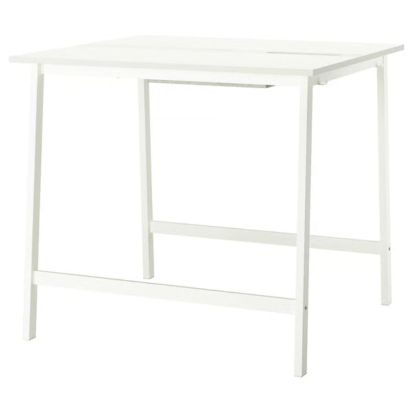 IKEA MITTZON Conference table, white, 120x108x105 cm (47 1/4x42 1/2x41 3/8 "