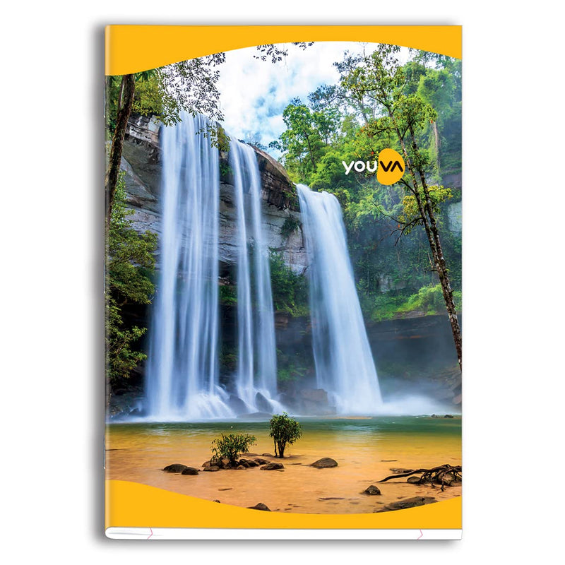 YOUVA Navneet Soft Bound Long Book - Unruled, 172 Pages (A4, Pack of 6)
