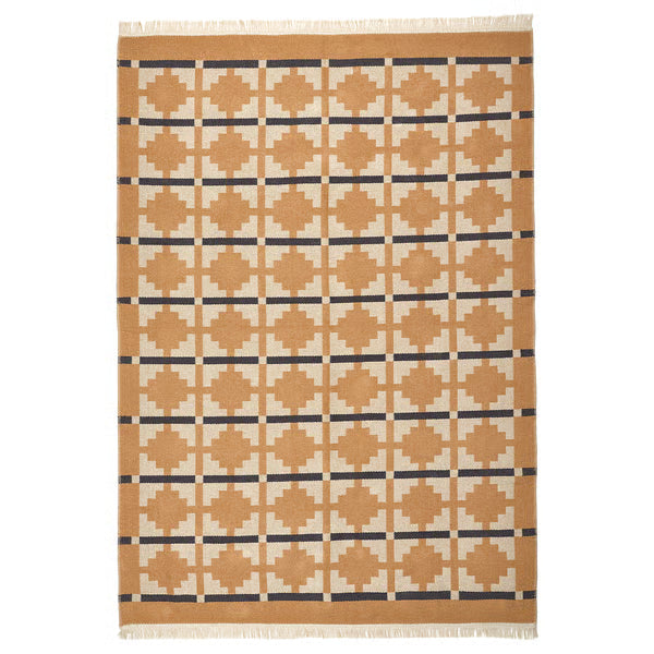 IKEA TELEGRAFLINJE Rug, flatwoven, yellow-beige, 170x240 cm (5 ' 7 "x7 ' 10 ")