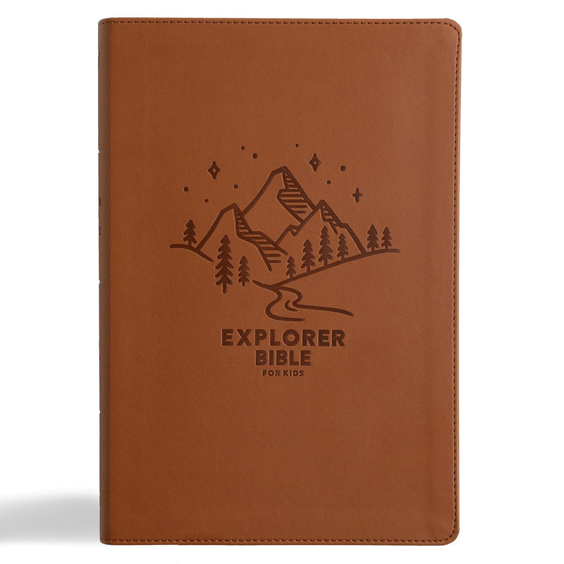 KJV Explorer Bible for Kids, Brown Leather Touch Placing God's Word in the Middle of God's World by Holman Bible Publishers