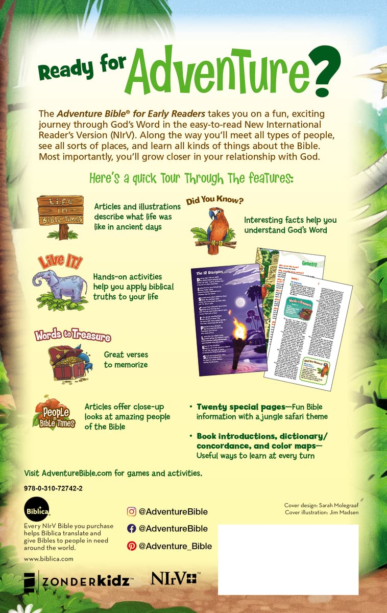 NIrV Adventure Bible for Early Readers by Lawrence O. Richards