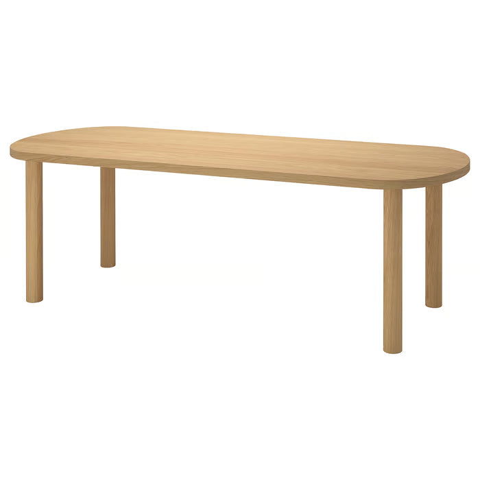IKEA STOCKHOLM 2025 Table, oak veneer/oak veneer, 230x90 cm (90 1/2x35 3/8 ")
