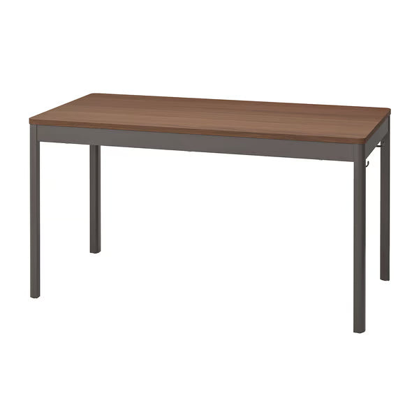 IKEA IDASEN Table, brown/dark grey, 140x70x75 cm (55 1/8x27 1/2x29 1/2 ")