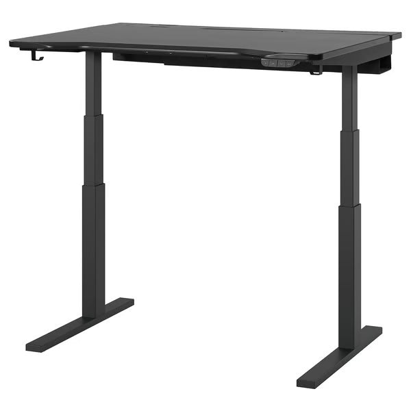 IKEA UTMANING Gaming desk sit/stand, electric/black, 120x80 cm (47 1/4x31 1/2 ")