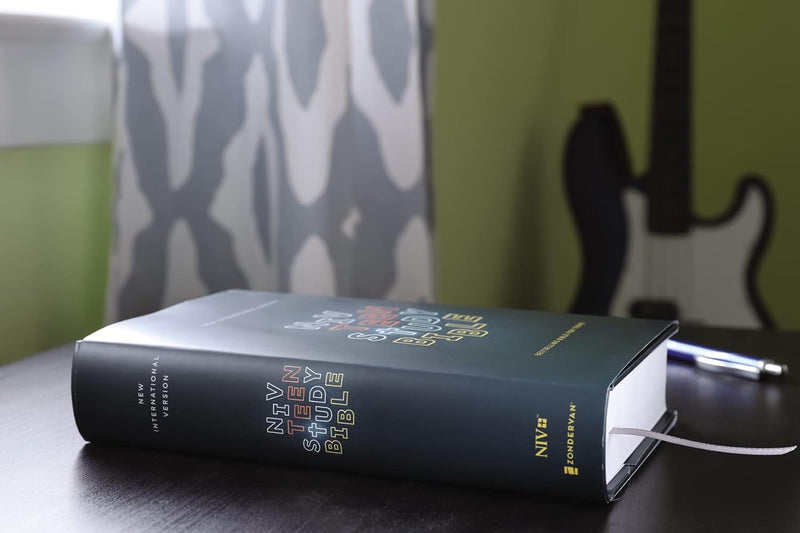 NIV, Teen Study Bible, Hardcover, Navy, Comfort Print by Zondervan