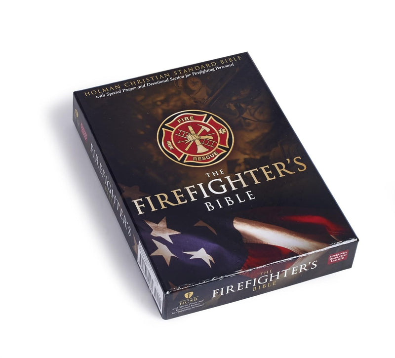 HCSB Firefighter's Bible, Red Leather Touch by Holman Bible Staff