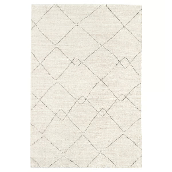 IKEA TVERSTED Rug, low pile, beige, 133x195 cm (4 ' 4 "x6 ' 5 ")
