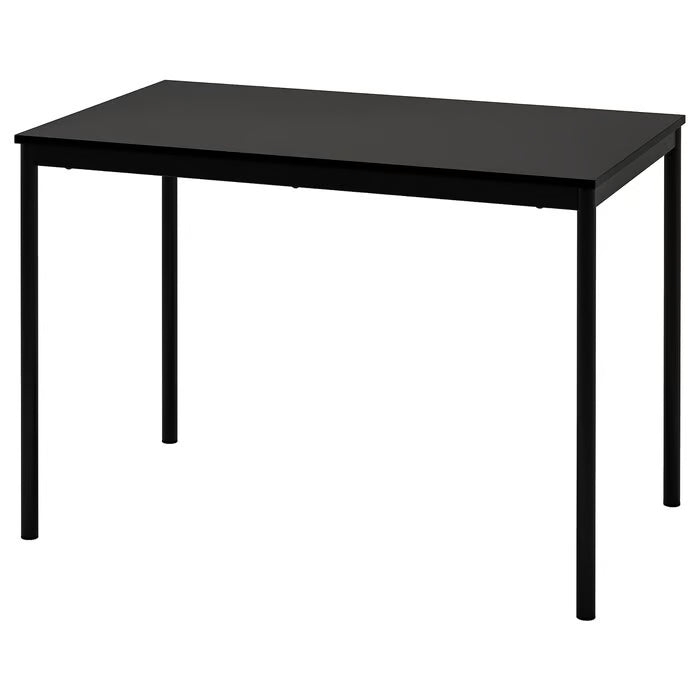 IKEA SANDSBERG Table, black, 110x67 cm (43 1/4x26 3/8 ")