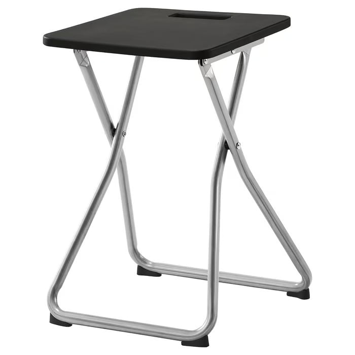 IKEA GUNDE Folding stool, black