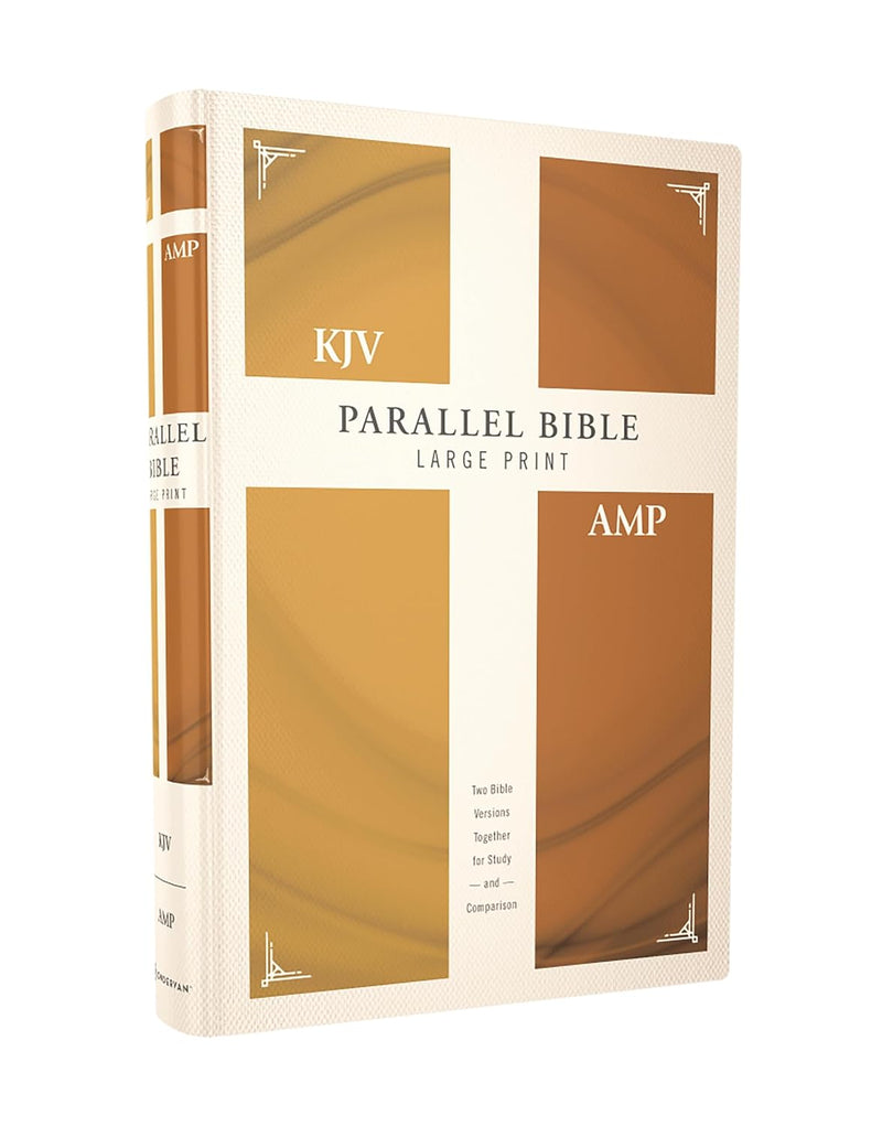 KJV AMP Paragraph Bible, Large Print, Hardcover  by Zondervan