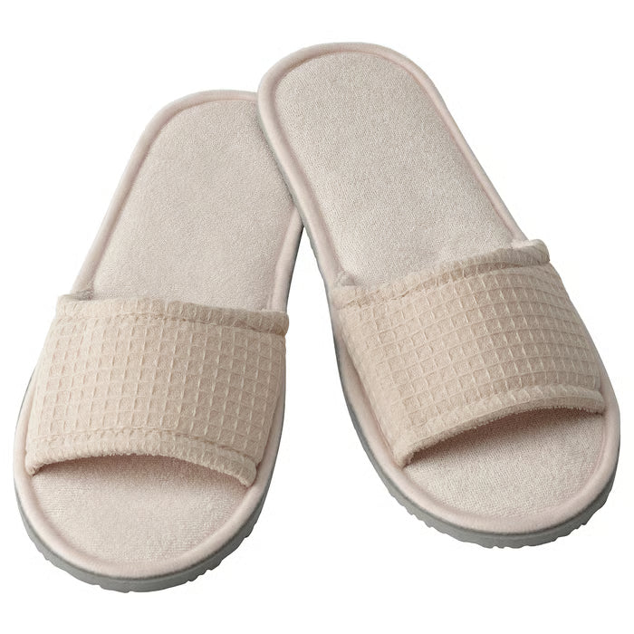 IKEA SKOVELSJÖN Slippers, beige, L/XL