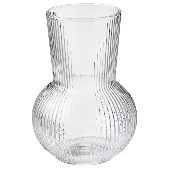 IKEA PADRAG Vase, clear glass, 17 cm (6 ¾ ")
