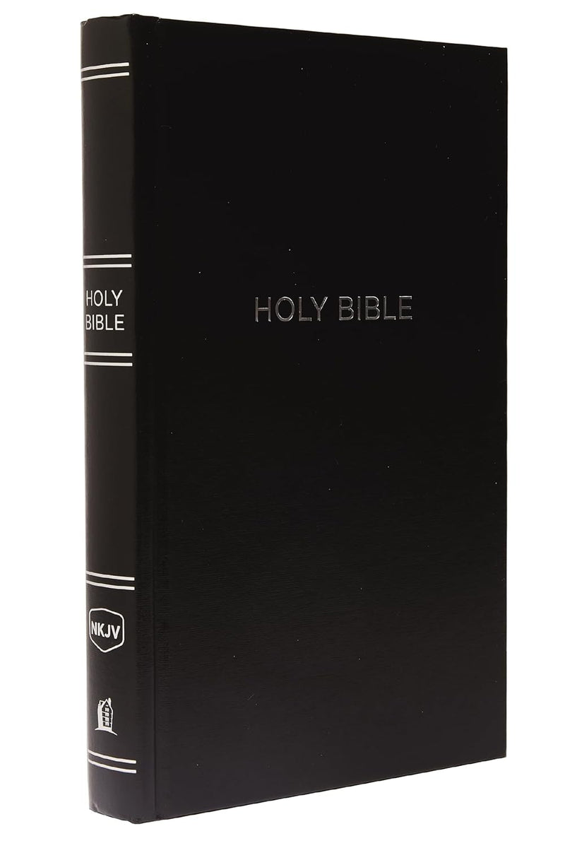 NKJV, Pew Bible, Hardcover, Black, Red Letter, Comfort Print by Thomas Nelson Publishers