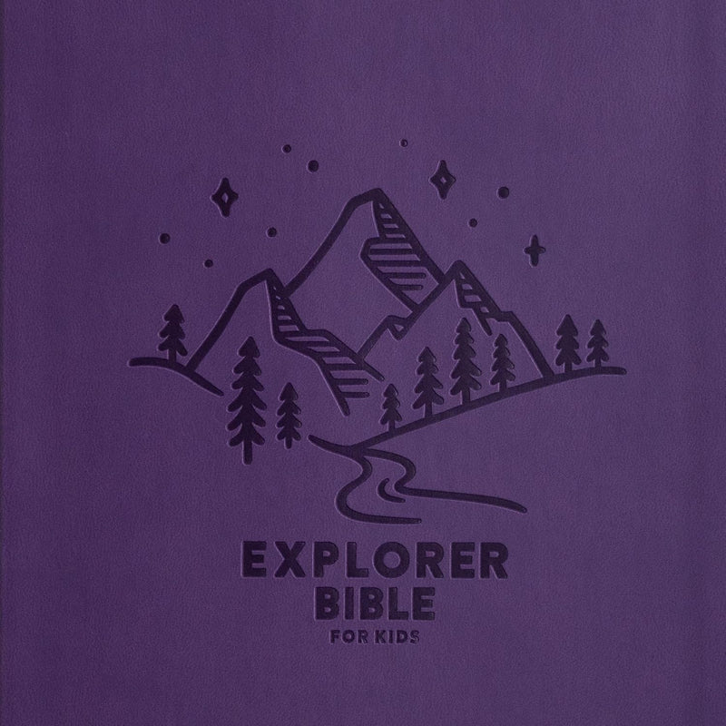 KJV Explorer Bible for Kids, Purple LeatherTouch: Placing God's Word in the Middle of God's World by Holman Bible Publishers