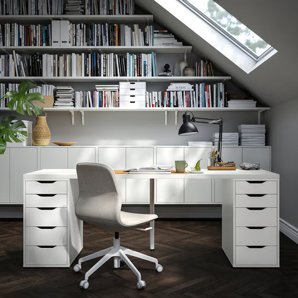 IKEA LAGKAPTEN / ALEX Desk, white, 200x60 cm (78 3/4x23 5/8 ")