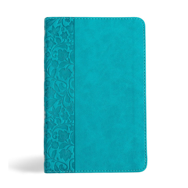 Personal Size Bible, Teal LeatherTouch  by Holman Bible Publishers