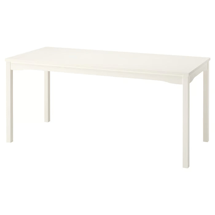 IKEA HAUGA Table, white/birch veneer, 168x74 cm (66 1/8x29 1/8 ")