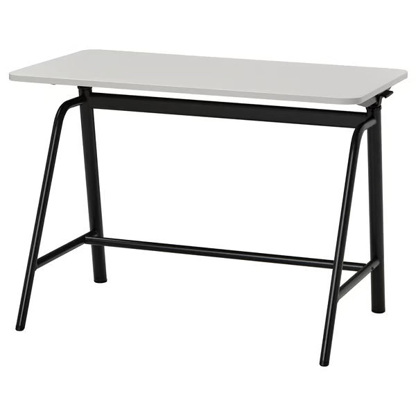 IKEA GLADHOJDEN Desk sit/stand, light grey/anthracite, 100x60 cm (39 3/8x23 5/8 ")