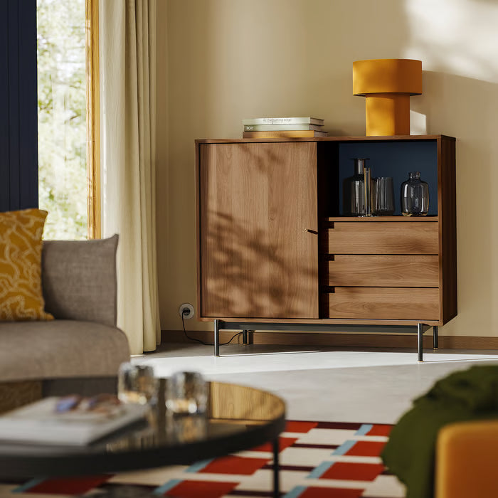 IKEA RADMANSÖ Cabinet, brown walnut effect, 118x49x103 cm (46 5/8x19 1/8x40 5/8 ")