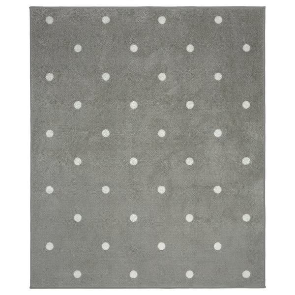 IKEA LEN Rug, dotted/grey, 133x160 cm (4 ' 4 "x5 ' 3 ")