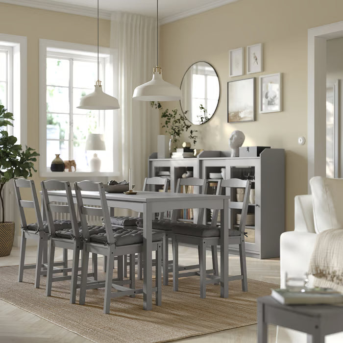 IKEA VIPPÄRT Chair pad, dark grey, 38x38x6 cm (15x15x2 ")