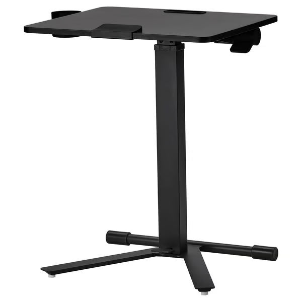 IKEA MITTZON Laptop table with castors, black, 66x50 cm (26x19 5/8 ")
