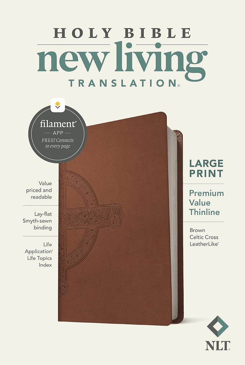 NLT Large Print Premium Value Thinline Bible, Filament-Enabled Edition by Tyndale House Publishers