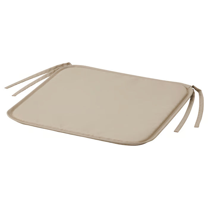 IKEA BRÄMÖN Chair pad, grey-beige in/outdoor, 34x34x1.0 cm (13 3/8x13x0 ")