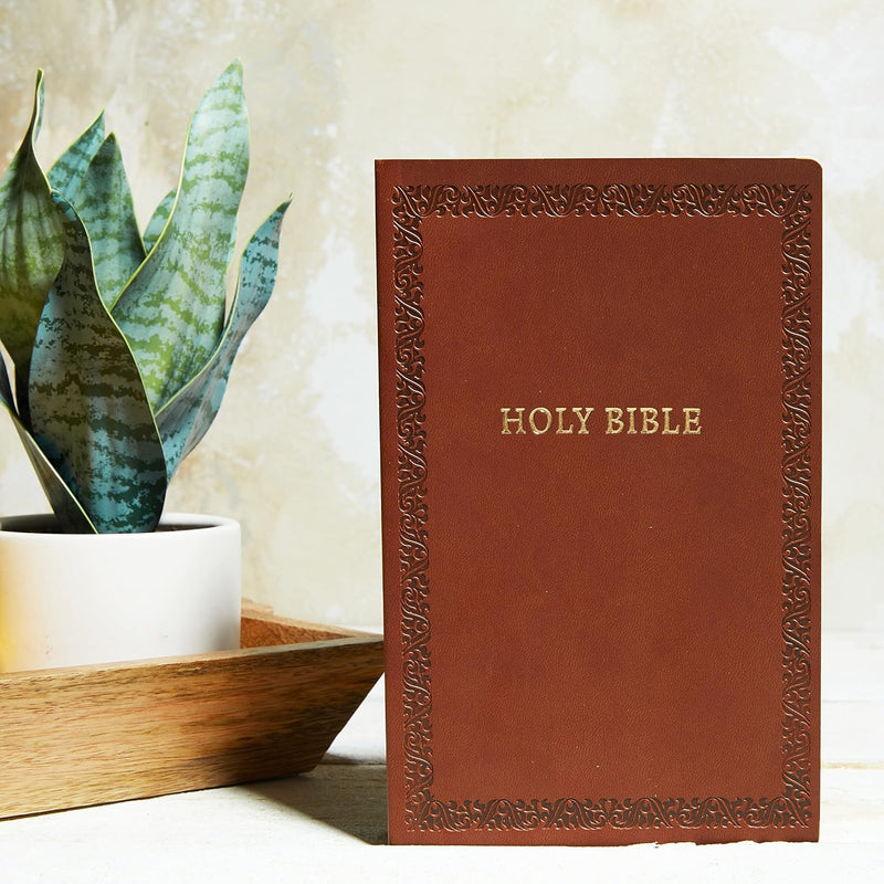 KJV, Holy Bible, Soft Touch Edition, Leathersoft, Brown, Comfort Print by Thomas Nelson Publishers